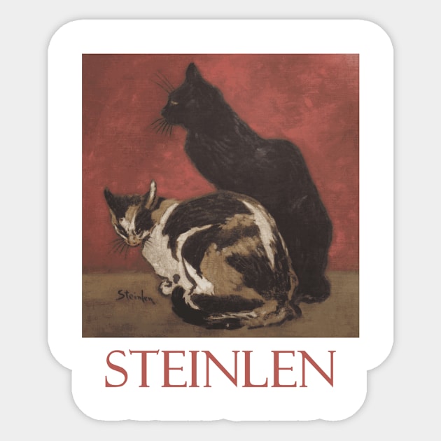 Cats by Théophile Steinlen Sticker by Naves